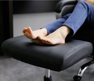 Taburete Giratorio con Altura Ajustable, Doble Uso como Reposapiés y Silla <span class=keywords><strong>de</strong></span> Maquillaje para <span class=keywords><strong>Oficina</strong></span>, Hogar, Descanso para Almuerzo - Product Image 1