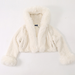 Nouveau Manteau Chaud et Épais Style Court Ample Tendance, Veste à Capuche Moelleuse en Fausse Fourrure pour <span class=keywords><strong>Femme</strong></span> - Product Image 2