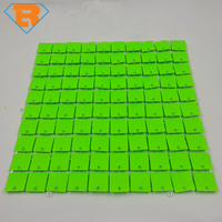 2023 couleur vert frais 4D paillettes clair grille panneau arrière miroitant mur toile de fond pour anniversaire mariage événement décoration