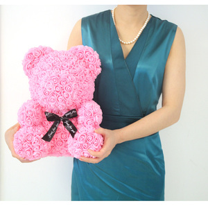 Tùy Chỉnh 40 Cm 60Cm 70 Cm Hoa Hồng Gấu 25Cm <span class=keywords><strong>Handmade</strong></span> PE Bọt Hoa Hồng Gấu Bông Valentine Hoa Hồng Gấu - Product Image 2