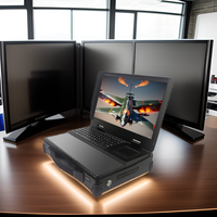Serveur industriel portable de 15.6 pouces pour ordinateur Boîtier PC en alliage d'aluminium-magnésium Mémoire DDR4 Durabilité améliorée Stock extérieur