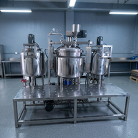 Système d'équipement de fabrication pour mélangeur émulsifiant sous vide industriel, homogénéisateur à cisaillement élevé, pour crèmes cosmétiques, lotions et shampoings