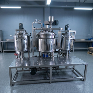 Système d'équipement de fabrication pour mélangeur émulsifiant sous vide industriel, homogénéisateur à cisaillement élevé, pour crèmes cosmétiques, lotions et shampoings - Product Image 5