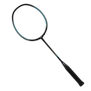Raquette de badminton en fibre de carbone avec poignée en PU, cadre de contrôle du volant pour joueurs amateurs, intermédiaires et seniors - Product Image 2