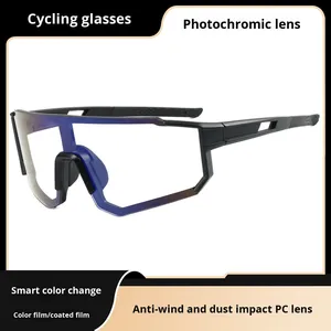 <span class=keywords><strong>Lunettes</strong></span> <span class=keywords><strong>de</strong></span> <span class=keywords><strong>soleil</strong></span> <span class=keywords><strong>de</strong></span> cyclisme pour hommes 2025, nouvelles, colorées, à grande monture intégrée, <span class=keywords><strong>lunettes</strong></span> <span class=keywords><strong>de</strong></span> sport, coupe-vent, protection UV, <span class=keywords><strong>photochromiques</strong></span> - Product Image 3