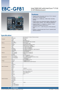 لوحة أم صناعية Advantech EBC-GF81-00A1E تدعم الجيل الرابع من معالجات إنتل H81 LGA1150 IMB-A81 A101-<span class=keywords><strong>3</strong></span> مع قرص صلب SATA - Product Image 3
