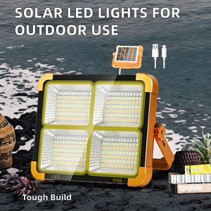 Reflectores LED Solares Portátiles IP66 ABS para Carretera, Exteriores, Camping, Emergencias Domésticas, con Batería Recargable, Ajustables y Regulables, con Certificación CE - Product Image 2