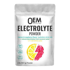 Electrolitos en Polvo con Sabor a Limón y Frambuesa, Sin Azúcar, Alto en Potasio (1000mg), para Adultos, Keto, Hidratación, Vitaminas, OEM - Product Image 1