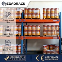 Système de rayonnage industriel anti-corrosion pour entrepôt chimique, stockage de fûts d'huile et palettes pour usine de fabrication