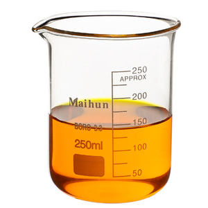 ग्लास बेकर 250 मिलीलीटर ग्लास मापने वाले कप लैब बेकर रासायनिक प्रयोग उच्च बोरोसिलिकेट बेकर - Product Image 3