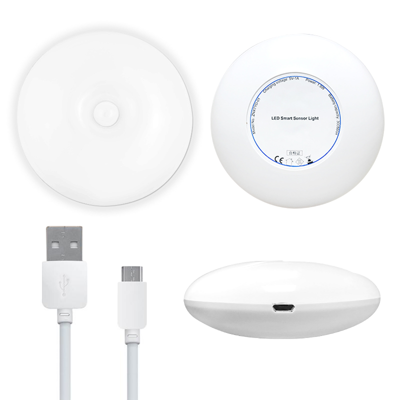 Portable Smart Home Battery Motion Sensor Light, Indoor Security Wall LED Under Cabinet Stair Closet Motion Sensor Night Light