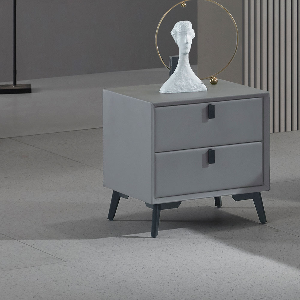 Modern Luxury Nightstand with Drawer Hot Sales Minimalist Style Bedroom Furniture for Hotel or Apartment Use