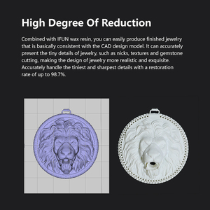 Impresora de cera 3D IFUN con joyería de cera para impresora de resina, impresión por lotes de modelos de resina de joyería, modelos hechos a mano, etc. - Product Image 5