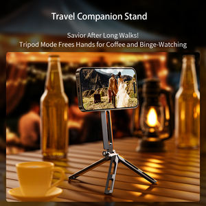 Boneruy E06 Suporte Do Telefone Magnético 360 Rotação Ajustável Sucção Magnética para Iphone 15 Pro Max Selfie Vara Dobrável Portátil - Product Image 5