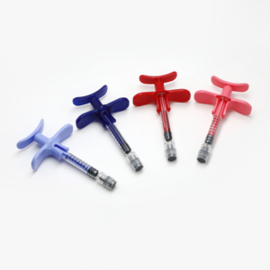 Seringue en verre cosmétique colorée de 1 ml (1 <span class=keywords><strong>cc</strong></span>) avec poignée ergonomique pour acide hyaluronique et produits de comblement - Product Image 2