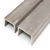Poutre en U laminée à chaud PFC 250 300 380 Dimensions des profilés en acier Structurel A36 SS400 Q235B Q355B UPN 80/100 Acier au carbone Poutre en C