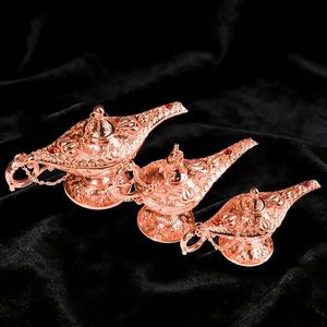 Pembakar Dupa Lampu Aladdin Grosir, Kerajinan Logam, Warna Rose Gold, untuk Dekorasi Rumah, Hotel, dan Pernikahan. - Product Image 2