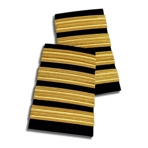 OEM Pares de Epaulettes de Aerolínea, Accesorios de Hombro para Uniforme, Barras de Capitán, Insignias Deslizantes de Poliéster y PVC - Product Image 1