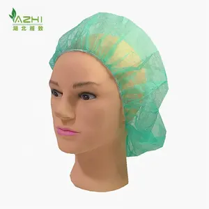 4th doctor Medical Wholesale Unisex round head caps disposable green nurse bouffant work cap