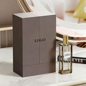 Fabricant professionnel de flacons de parfum en verre transparent carrés vides de 100 ml avec boîte et bouchon - Product Image 1