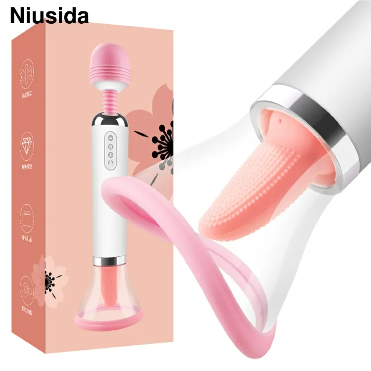 Niusida Sản phẩm dành cho người lớn Vibrator g-spot Đồ chơi tình dục cho phụ nữ núm vú mút âm vật kích thích tình dục liếm