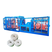 High Speed 3/4 Strand Twisted PP PE Nylon Cotton hemp paper gold plastic rope spooling machine