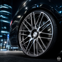 Nouvelles jantes en alliage forgé noir mat pour Mercedes, avec finition argent mat dégradé, homologuées DOT, 5x112 23x11 66.56mm ET42