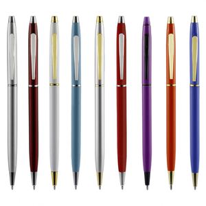 Bolígrafo Metálico Giratorio de Hotel en Oferta, Colorido con Grabado Láser, Logotipo Personalizado, Bolígrafo Novedoso de Aluminio para Negocios - Product Image 1