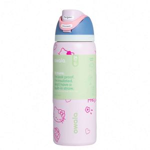 Vaso Térmico Owala Personalizado de Fábrica, Botella de Agua Térmica de Acero Inoxidable con Asa para Exteriores, Venta al por Mayor Glowing Ghost - Product Image 6