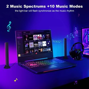 2 âm nhạc phổ và 10 âm nhạc Chế độ đồng bộ hóa âm nhạc của bạn RGB LED thông minh thanh ánh sáng cho TV PC chơi Game Movies phòng - Product Image 5