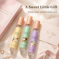 Cosméticos de Marca Privada OEM, Juego de Fragancias para el Cabello sin Alcohol de 3 Piezas con Logotipo Personalizado, Spray de Fragancia para el Cabello, Aceite Perfumado