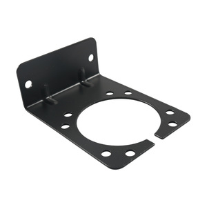 Support en acier métallique pour prise de remorque 7 broches, plaque de montage pour camion, surface peinte d'un seul côté - Product Image 5