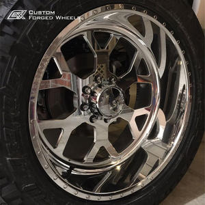 Jantes de camion forgées brillantes 20-24 pouces 9J 14J 8x170 polies miroir pour F-250 Super Duty & F-350 Platinum SRW - Product Image 1