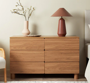 Grande <span class=keywords><strong>commode</strong></span> moderne à 6 tiroirs en bois <span class=keywords><strong>pour</strong></span> <span class=keywords><strong>chambre</strong></span> à coucher - Product Image 3