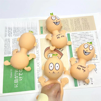 Boneka Sanmao untuk menghilangkan stres di kantor, mainan lucu untuk menghilangkan kebosanan, mainan pemukul kepala besar untuk pria dan wanita.