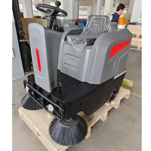 SJ1250 Top Quality Floor Sweeper Machine Ride On Power Broom Road Sweeper