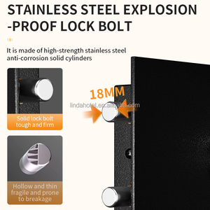 New Style Smart Fireproof Steel Safety Deposit <strong>Box</strong> with <strong>Electronic</strong> &amp; Key <strong>Lock</strong> - Product Image 5