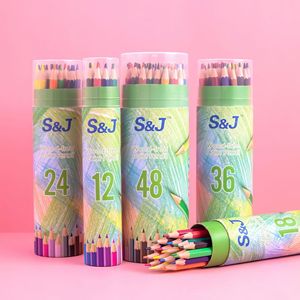 Ensemble de crayons de couleur <span class=keywords><strong>en</strong></span> <span class=keywords><strong>bois</strong></span> naturel pour enfants, personnalisé, cadeau, crayons de dessin arc-<span class=keywords><strong>en</strong></span>-ciel, crayons de couleur professionnels - Product Image 2