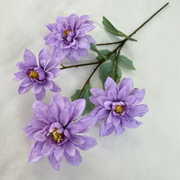 Bunga Dahlia Sutra Buatan Berkualitas Tinggi untuk Dekorasi Pernikahan, Rumah, Festival - untuk Dekorasi Hari Ibu dan Hari Valentine