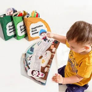 0-6 moths Toddler Early Learning Educational Toys Baby Felt Quiet Books Preschool Soft Fabric Cloth Books