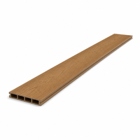 Plancher de terrasse en composite hybride aluminium WPC 3000x125x22.5mm, co-extrudé, micro-anti-fuite, pour extérieur et jardin