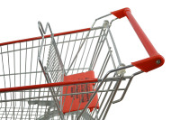 Chariot dépliant de supermarché bon marché SXD-100A durable avec le petit prix 4 roues de chariot à provisions en métal de chaise de bébé