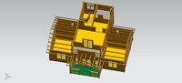 Maison villa préfabriquée en bois au design moderne de luxe Installation rapide Maison en bois de 2 étages Matériau pour hôtels