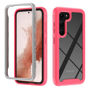 <span class=keywords><strong>Coque</strong></span> de téléphone en tpu pc pour <span class=keywords><strong>Samsung</strong></span> Galaxy S23 S23 Plus Ultra Fundas combo couvertures arrière de téléphone antichoc - Product Image 5
