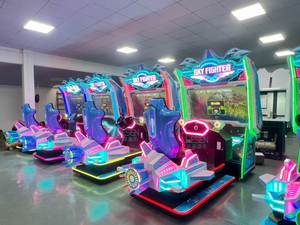 Máquina de Juegos de Arcade para Zonas de Diversión, Operada con Monedas, Simulador Dinámico de Vuelo de Avión y Conducción - Product Image 5