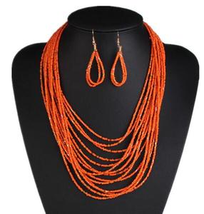 <strong>Fashion</strong> <strong>Jewelry</strong> <strong>Set</strong> for Women Beads Necklace and Earrings <strong>Set</strong> Bohemian Style Beads <strong>Jewelry</strong> <strong>Set</strong> CDN00165 - Product Image 3