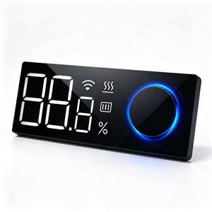 Panel de Control de Membrana Personalizado con Adhesivo de Ventana de Visualización de PET PVC para Indicador de Porcentaje de Batería y Calefacción - Product Image 1