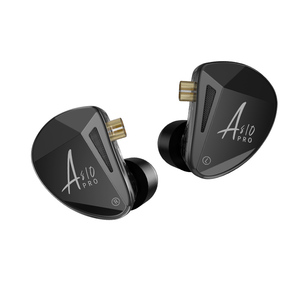 <span class=keywords><strong>KZ</strong></span> <span class=keywords><strong>AS10</strong></span> <span class=keywords><strong>PRO</strong></span> 5BA-Auriculares intrauditivos con cable, auriculares HiFi con monitor, auriculares estéreo de graves con cable de audio desmontable plateado - Product Image 2