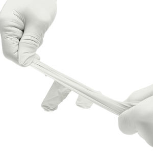 Guantes de Examen de Látex Desechables, Fabricados en Malasia, Sin Polvo, 5MIL de Grosor, 24CM de Longitud, Puño con Borde Cortado, Lisos, Uso General - Product Image 6