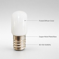 Ampoule LED SMD WOOJONG T20 0.5W, culot E12, PSE C, 90-110V, marché japonais, éclairage résidentiel, 6500K lumière du jour, CRI80